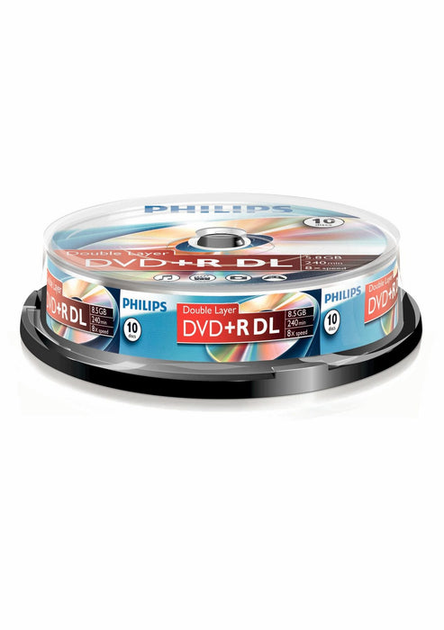 EAN 8712581383756 - Philips DR8S8B10F/00 DVD en blanco 8,5 GB DVD+R DL 10 pieza(s) imagen 1