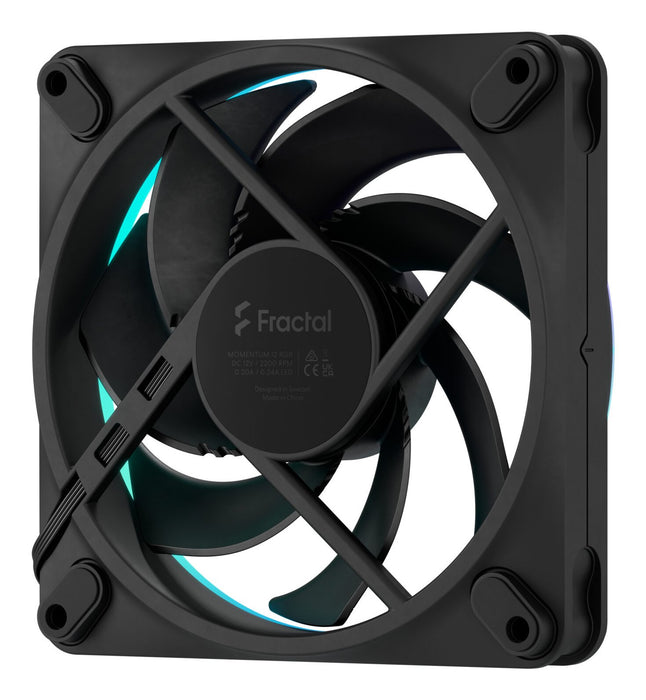 EAN 7340172708926 - Fractal Design Momentum 12 RGB Carcasa del ordenador Ventilador 12 cm Negro 3 pieza(s) imagen 6