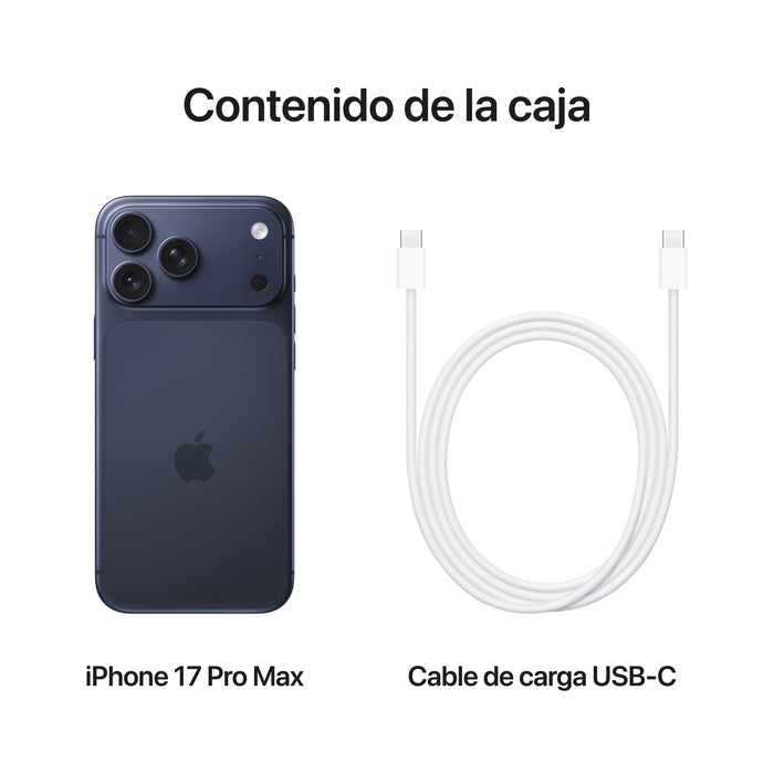 EAN 0195950640410 - Apple iPhone 17 Pro Max 17,5 cm (6.9") SIM doble iOS 26 5G USB Tipo C 1 TB Azul imagen 8