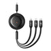 EAN 6932172656454 - Baseus Free2Draw cable USB 1,1 m USB C USB C/Micro-USB B/Lightning Negro imagen 1