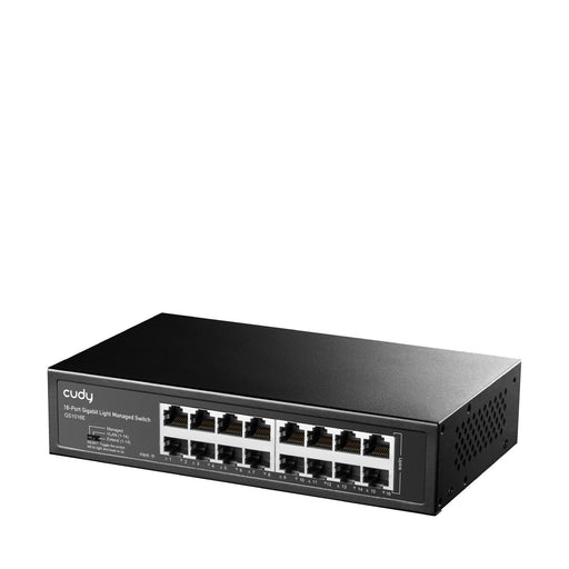 EAN 6971690794033 - Cudy 16-Port Gigabit Easy-Managed Switch, GS1016E 1.0 Gestionado L2 Gigabit Ethernet (10/100/1000) Negro imagen 2