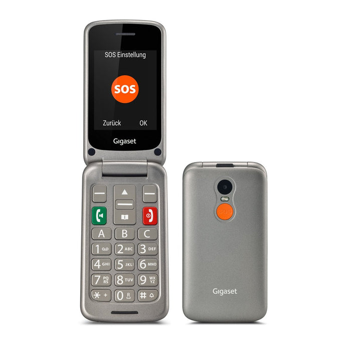 EAN 4250366858012 - Gigaset GL590 7,11 cm (2.8") 113 g Plata Teléfono para personas mayores imagen 2
