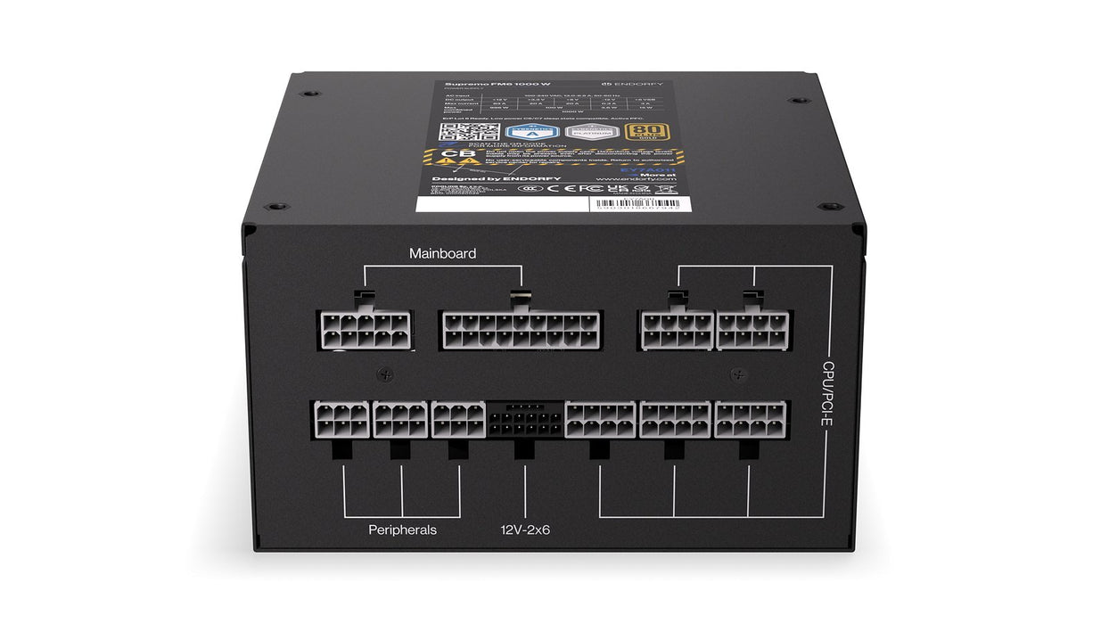 EAN 5903018667942 - ENDORFY Supremo FM6 unidad de fuente de alimentación 1000 W 24-pin ATX ATX Negro imagen 11