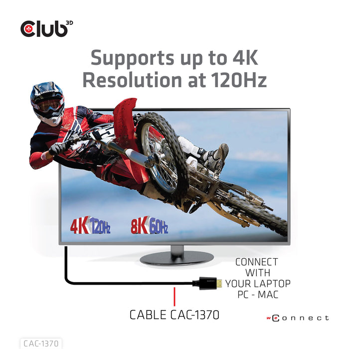EAN 8719214471750 - CLUB3D CAC-1370 cable HDMI 1,5 m HDMI tipo A (Estándar) Negro imagen 3