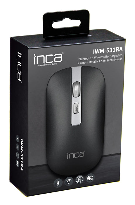 EAN 8681949013935 - Inca IWM-531RA ratón Oficina Ambidextro Bluetooth Óptico 1600 DPI imagen 6