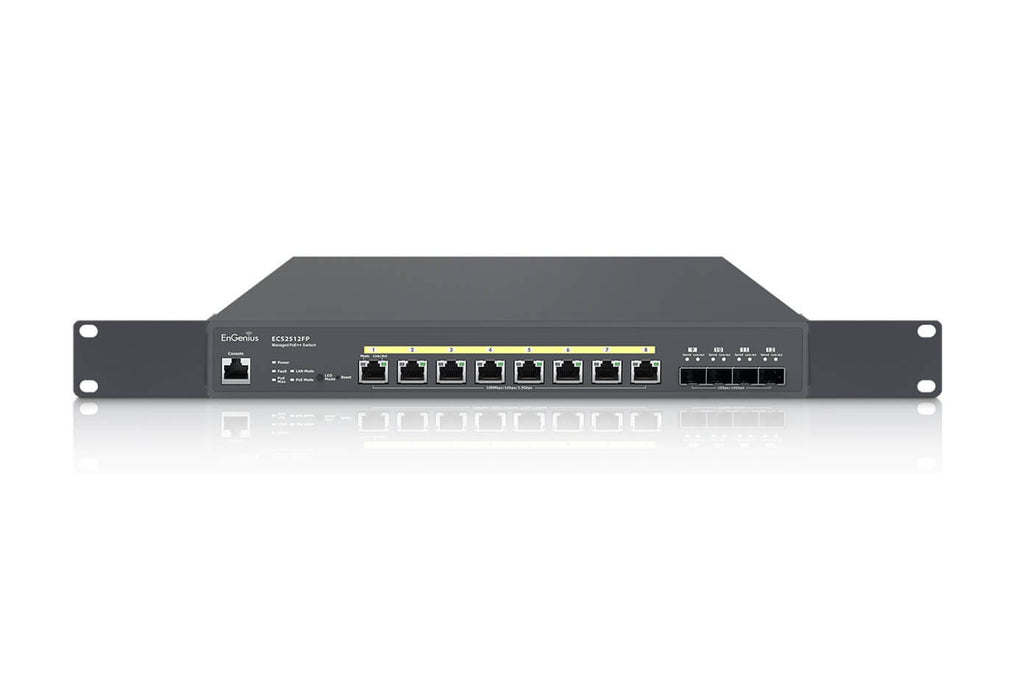 EAN 4711488350988 - EnGenius ECS5512FP switch Gestionado L2+ 10G Ethernet (100/1000/10000) Energía sobre Ethernet (PoE) Negro imagen 1