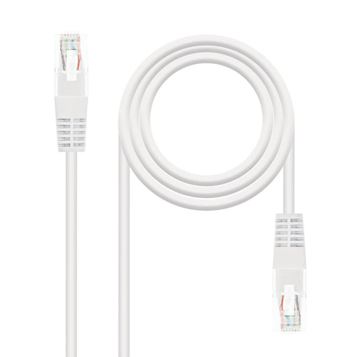 EAN 8433281003415 - Nanocable 10.20.0101-W cable de red Blanco 1 m Cat5e U/UTP (UTP) imagen 1