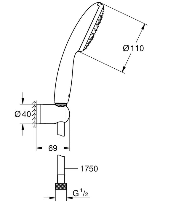 EAN 4005176768033 - GROHE Vitalio Start 110 Cromo imagen 4