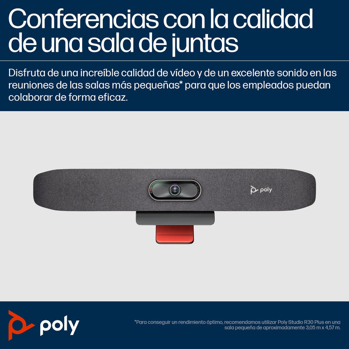 EAN 0197961119213 - HP Poly Studio R30 USB Video Bar No Radio GSA/TAA Gris 3840 x 2160 Pixeles imagen 3