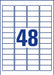 EAN 4004182047361 - Avery L4736REV-25 etiqueta autoadhesiva Rectángulo redondeado Desmontable Blanco 1440 pieza(s) imagen 3