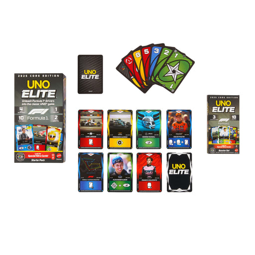 EAN 194735369751 - Games UNO Elite Formula 1 2025 Core Edition Expansión de juego de cartas Perder las cartas imagen 2