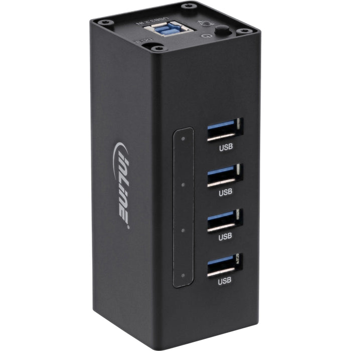EAN 4043718214396 - InLine 35395A hub de interfaz USB 3.2 Gen 1 (3.1 Gen 1) Type-A 5000 Mbit/s Negro imagen 1