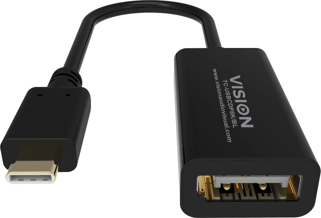 EAN 1195053300005 - Vision TC-USBCDP8K/BL tarjeta y adaptador de interfaz DisplayPort imagen 3