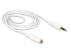 EAN 4043619837656 - DeLOCK 83765 cable de audio 1 m 3,5mm Blanco imagen 2