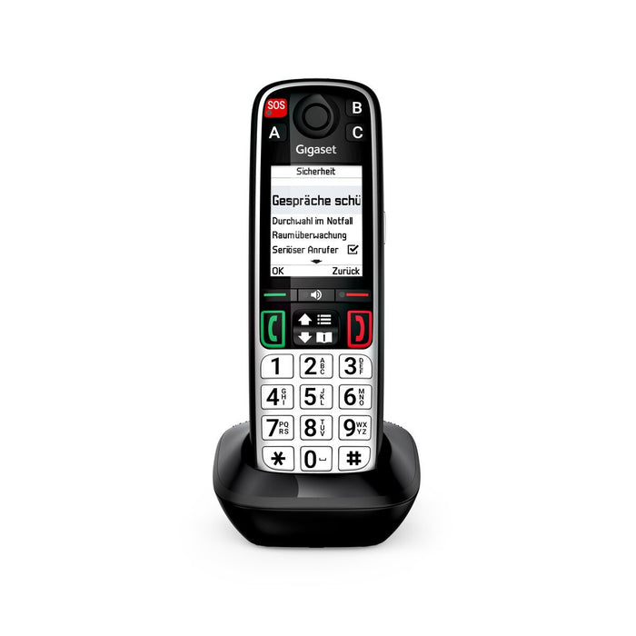 EAN 4255781906676 - Gigaset EASY 500HX Teléfono DECT/analógico Identificador de llamadas Negro, Plata imagen 3