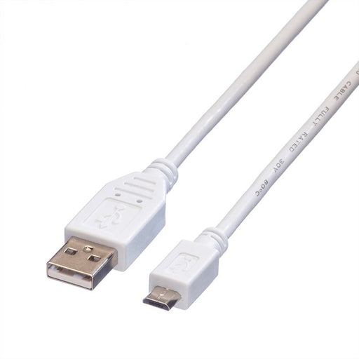 EAN 7611990125333 - VALUE 11998751 cable USB USB 2.0 0,15 m USB A Micro-USB B Blanco imagen 1