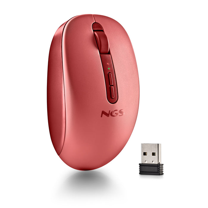EAN 8435430628555 - NGS FOG DUAL RED ratón Universal Ambidextro RF Wireless + Bluetooth 1600 DPI imagen 4
