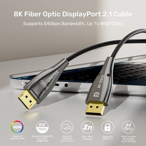 EAN 4894160059338 - UNITEK C1631ABK01-20M cable DisplayPort Negro imagen 3