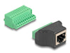 EAN 4043619662449 - DeLOCK 66244 cambiador de género para cable 11 pin terminal block Negro, Verde imagen 1