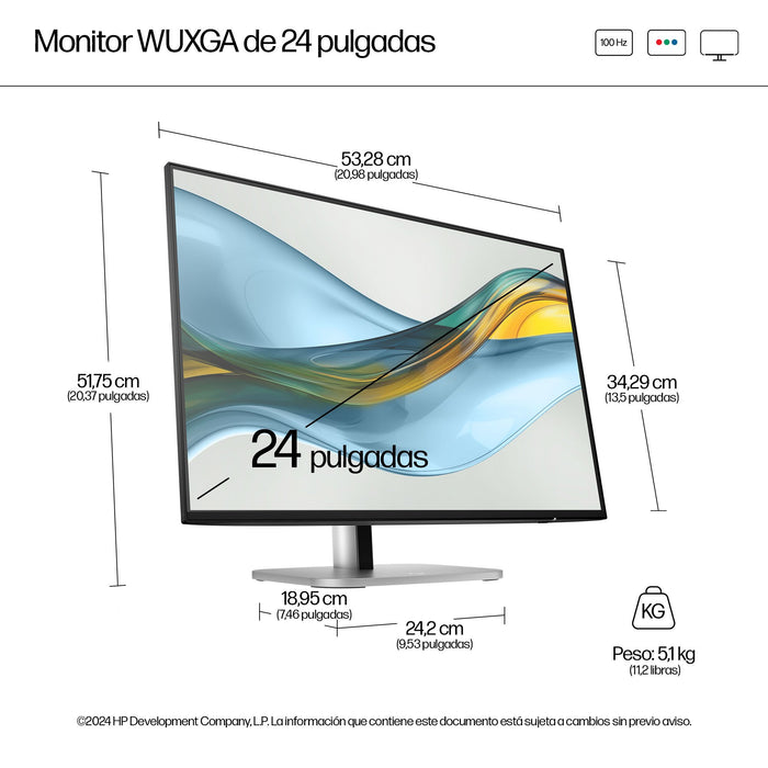 EAN 5715063749845 - HP Series 5 Pro 24 inch WUXGA Monitor - 524pn pantalla para PC 61 cm (24") 1920 x 1200 Pixeles LCD Negro imagen 4
