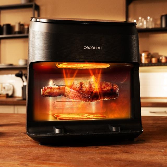 EAN 8435771925399 - Cecotec Cecofry&Grill Smokin' 6500 Sencillo 6,5 L Independiente 2200 W Freidora de aire caliente Negro, M imagen 7