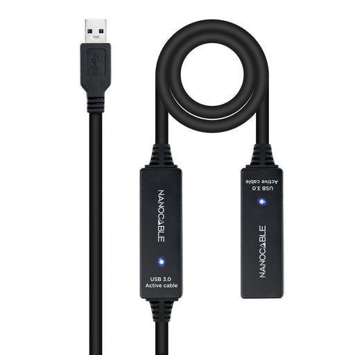 EAN 8433281008243 - Nanocable 10.01.0312 cable USB USB 3.2 Gen 1 (3.1 Gen 1) USB A Negro imagen 1