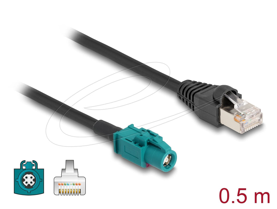 EAN 4043619913718 - DeLOCK 91371 cable de red Negro 0,5 m imagen 2