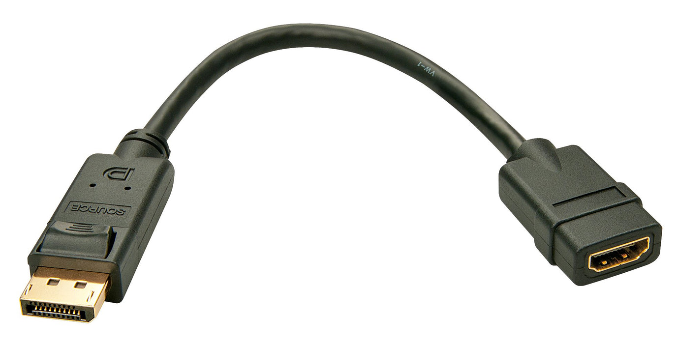 EAN 4002888410052 - Lindy 41005 adaptador de cable de vídeo 0,15 m DisplayPort HDMI Negro imagen 2