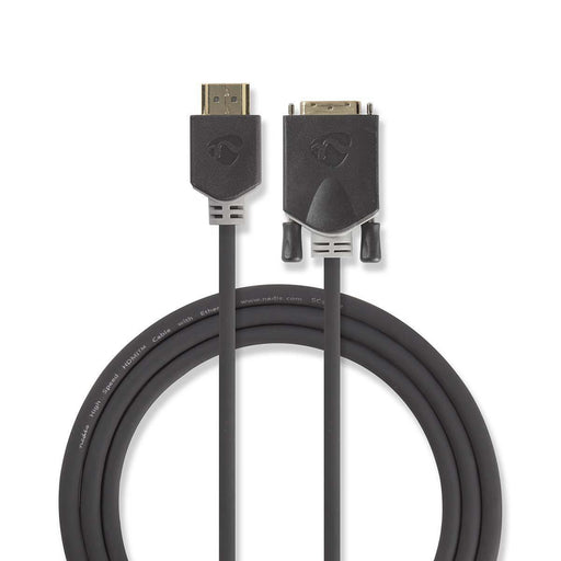 EAN 5412810264346 - Nedis CCBW34800AT20 adaptador de cable de vídeo 2 m HDMI tipo A (Estándar) DVI-D Antracita imagen 1