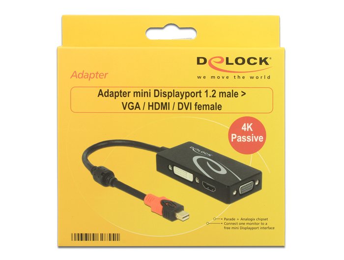 EAN 4043619628551 - DeLOCK 62855 base para portátil y replicador de puertos Alámbrico Negro imagen 2