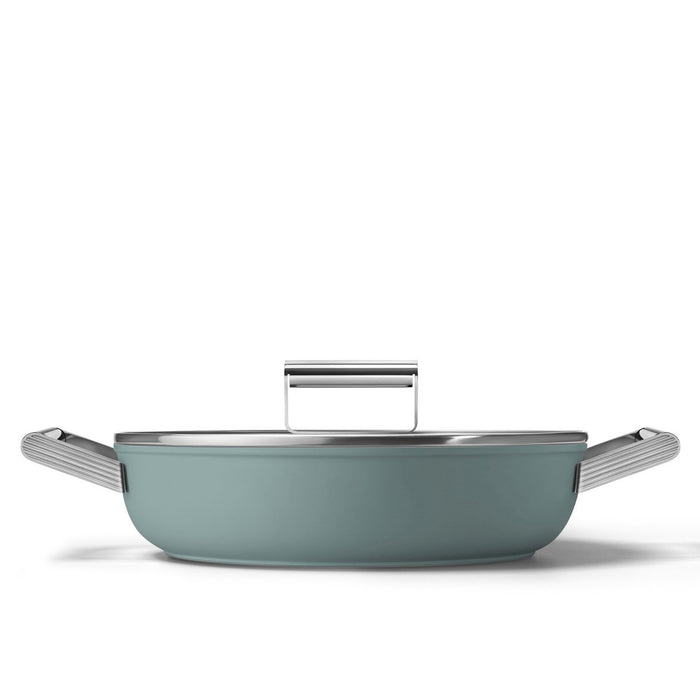 EAN 8017709356118 - Smeg DPF2812EGM batería de cocina Verde Aluminio, Acero inoxidable 4,3 L 28 cm imagen 1
