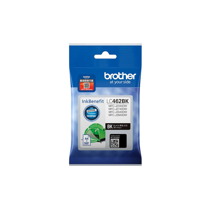 EAN 4977766816182 - Brother LC462BK cartucho de tinta 1 pieza(s) Original Rendimiento estándar Negro imagen 1