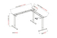 EAN 4016032487418 - Digitus DA-90453 estructura regulable para escritorio Eléctrico 3 pata(s) imagen 6