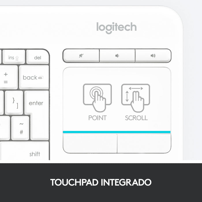 EAN 5099206059368 - Logitech 920-007138 teclado Universal RF inalámbrico QWERTY Español Blanco imagen 9