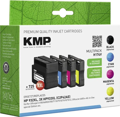 EAN 4011324172706 - KMP 4011324172706 cartucho de tinta 4 pieza(s) Compatible Azul, Cian, Magenta, Amarillo imagen 2