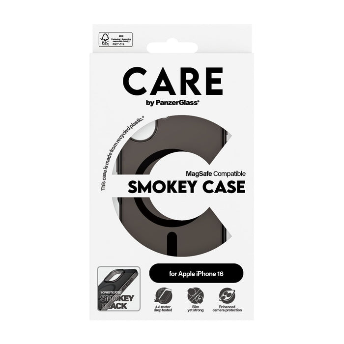 EAN 5715685004155 - PanzerGlass CARE™ by ® Urban Combat Case Smokey w. Black MagSafe iPhone 16 funda para teléfono móvil Negr imagen 3
