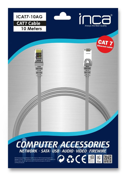 EAN 8681949015939 - Inca ICAT7-10AG cable de red Gris 10 m Cat7 S/FTP (S-STP) imagen 3