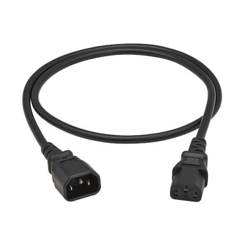 EAN 37332280879 - Eaton P004-01M-EU cable de transmisión Negro 1 m IEC C13 IEC C14 imagen 2
