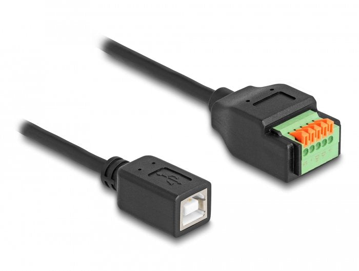 EAN 4043619662500 - DeLOCK 66250 cambiador de género para cable USB 2.0 Type-B 5 pin terminal block Negro imagen 1