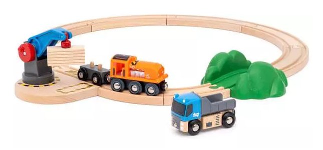 EAN 7312350360288 - BRIO World Train Set Starter Lift & Load Set imagen 2
