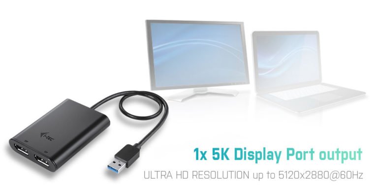 EAN 8595611701993 - i-tec U3DUAL4KDP Adaptador gráfico USB 5120 x 2880 Pixeles Negro imagen 7