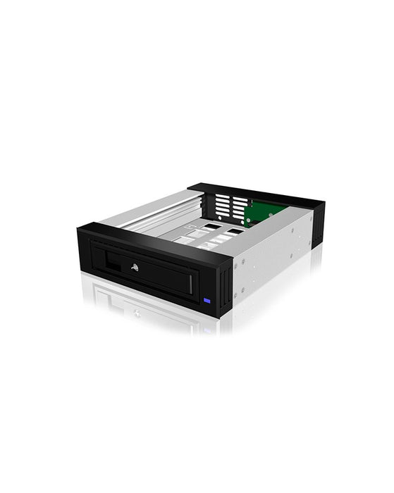 EAN 4250078188506 - ICY BOX Carrier IB-129SSK-B Caja de disco duro (HDD) Aluminio, Negro 2.5/3.5" imagen 1