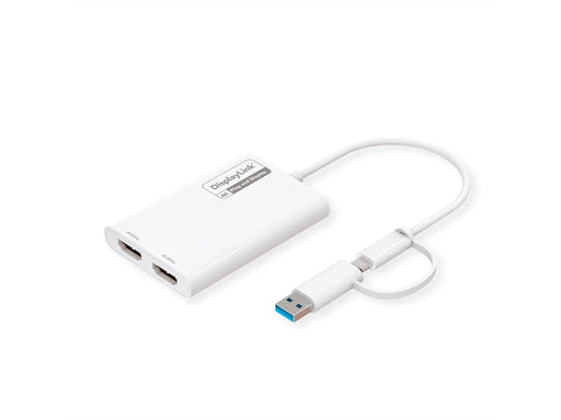 EAN 7630049634763 - ROLINE 12.03.3206 Adaptador gráfico USB 3840 x 2160 Pixeles Blanco imagen 1