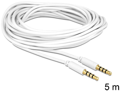 EAN 4043619834433 - DeLOCK 3.5mm - 3.5mm, 5m cable de audio 3,5mm Blanco imagen 2