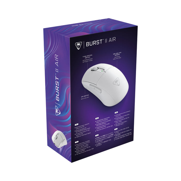 EAN 0731855721016 - Turtle Beach Burst II Air ratón Juego mano derecha RF Wireless + Bluetooth Óptico 26000 DPI imagen 10