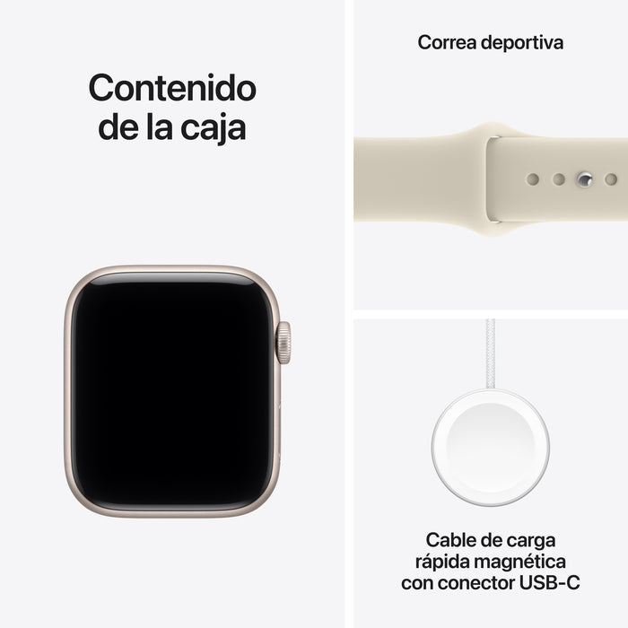 EAN 195951259567 - Apple Watch SE (3nd generation) OLED Digital 368 x 448 Pixeles Pantalla táctil Beige Wifi GPS (satélite) imagen 7