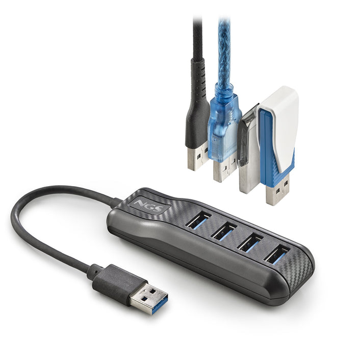 EAN 8435430621334 - NGS PORT 3.0 USB 3.2 Gen 1 (3.1 Gen 1) Type-A 4800 Mbit/s Negro imagen 3