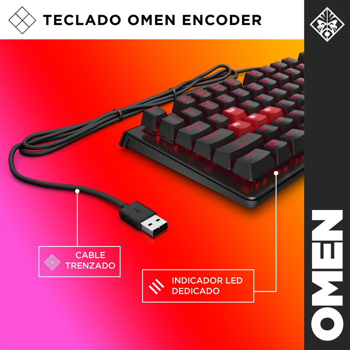 EAN 193905096084 - HP OMEN by Encoder Keyboard teclado Juego USB Negro imagen 5