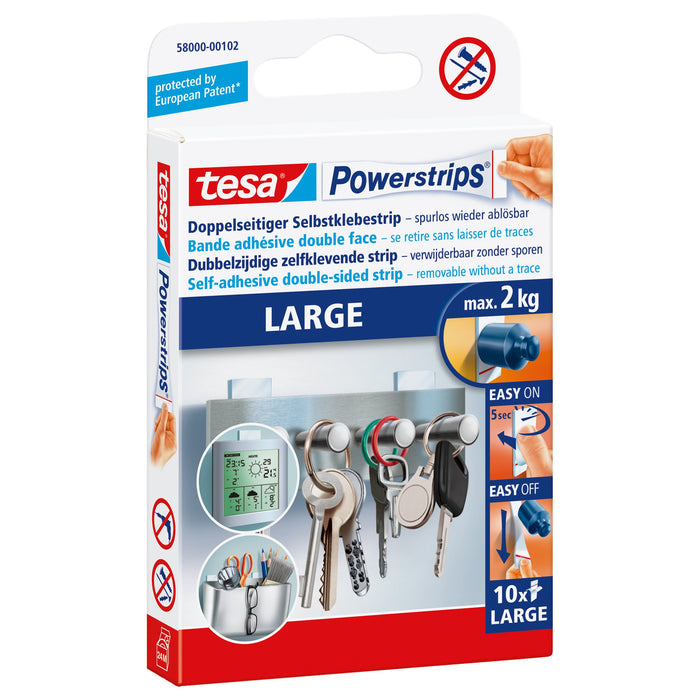 EAN 4042448103932 - TESA Powerstrips LARGE Etiqueta de instalación imagen 1