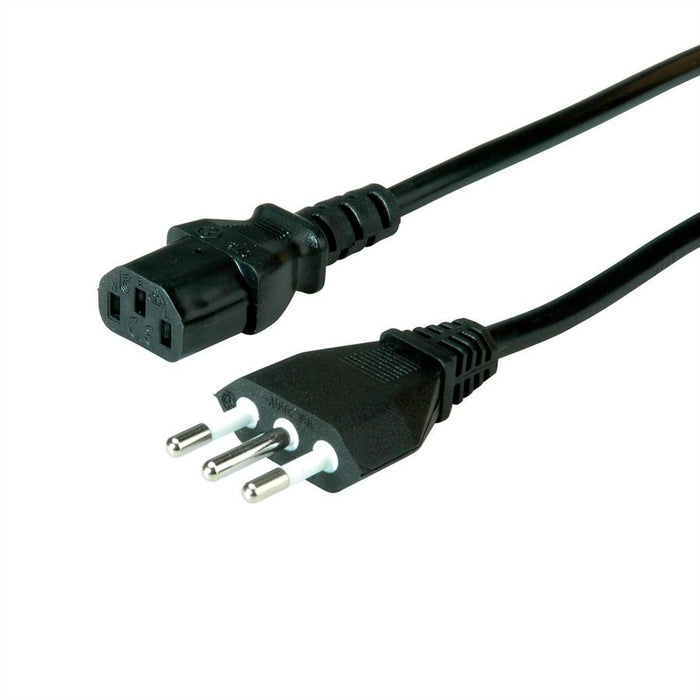 EAN 7611990158614 - VALUE 19.99.2072 cable de transmisión Negro 1,8 m CEI 23-50 IEC 320 imagen 1